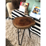 圓形原木茶几 / 床頭櫃 (9/M)