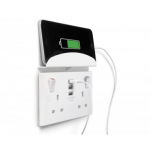 BG – 3USB3.1A 雙位牆壁插座帶托 13A插座/蘇底-白色 (型號 : 922U33S)