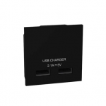 BG - 2USB2.1A充電插座-黑色(型號:EMUSBB)