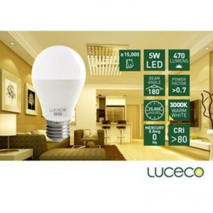 LUCECO – LED 電燈泡5W-暖白光 (型號 : LA27W5W47-LE)