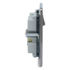 BG – 2USB2.1A 單位有掣13A不銹鋼插座/蘇底-光面镍黑色 (型號 : FBN21U2B)