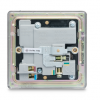 BG – 2USB2.1A 單位有掣13A不銹鋼插座/蘇底-光面镍黑色 (型號 : FBN21U2B)