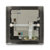 BG – 2USB2.1A 單位有掣13A不銹鋼插座/蘇底-暗亞黑色 (型號 : NMB21U2B)