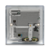 BG – 2USB2.1A 單位有掣13A插座/蘇底-拉絲鋼色 (型號 : NBS21UG)