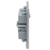 BG – 2USB2.1A單位有掣平面13A不銹鋼插座/蘇底-拉絲鋼色 (型號 : FBS21U2G)