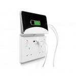 BG - 2USB3.1A 雙位牆壁插座帶托 13A插座/蘇底-白色 (型號 : 922U3S)