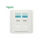 Schneider 施耐德 - 兩位 RJ11電話/RJ45電腦插座 E3032TD WW / E3032TD GS