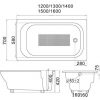 Bellini – 生鐵浴缸 ZYA-8-2/ZYA-8-3/ZYA-8-4/ZYA-8-5/ZYA-8-6/ZYA-8-7
