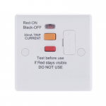 BG – 白色圓角13A帶保險絲RCD漏電斷路器 ( 型號：855RCD )