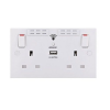 BG – 1USB 2.1A雙位有掣13A 無線信號延伸器插座/蘇底-白色 (型號 : 922UWR)