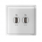 Schneider 施耐德 - 雙位2.1A USB充電插座 E822USB_WE/E822USB_LS/E822USB_WG