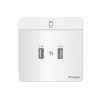 Schneider 施耐德 – 雙位2.1A USB充電插座 E8332USB WE /  E8332USB WG /  E8332USB WD
