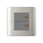 Schneider 施耐德 - 兩位300VA,50Hz平觸光暗掣連LED E8432EPD3 WE / E8432EPD3 SZ / E8432EPD3 SA