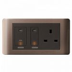 Schneider 施耐德 - 45A雙極有燈開關掣連13A有掣插座 E84T15D45N