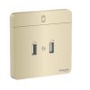 Schneider 施耐德 – 雙位2.1A USB充電插座 E8332USB WE /  E8332USB WG /  E8332USB WD