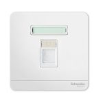 Schneider 施耐德 - 單位RJ45八線6e類數據插座,Keystone面板備防塵活門 E8331RJS6 WE / E8331RJS6 DG