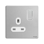 Schneider 施耐德 - 13A 單位連保護門有掣插座 GU3410WPN / GU3410WPW / GU3410WSS / GU3410BSS / GU3410BBN