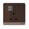 Schneider 施耐德 – 13A單位 插座 連USB 充電插座 E8315USB_WE / E8315USB_WG / E8315USB_WD