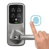 Lockly – 電子指紋門鎖 – Pin Genie 專利防偷窺按鍵 + 3D指紋 + 藍牙 + 鎖匙, 智能斜舌鎖 (建議室內使用) PGD628F |電子鎖|智能鎖|