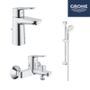 Grohe 高儀 – BAUEDGE系列浴室龍頭花灑套裝 (配浴缸龍頭)