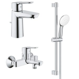 Grohe 高儀 – BAUEDGE系列浴室龍頭花灑套裝 (配浴缸龍頭)