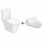 <限時優惠> INAX - Compact Codie 自由咀座廁 (2407) 連 X-treme 全功能型圓型電子廁板(長板)套裝