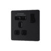 BG – 2xUSB 2.1A單位插座 – 古董黃銅/啞黑 (型號 : PCDAB21U2B/PCDMB21U2B)