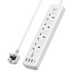 UKG Pro - 智能4位 USB 快充拖板 (型號: UPS-804KD-3A1C-WH)