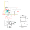 American Standard – 高咀分體式座廁 Harmony TF3253PJ/4313PJ