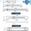 Eubiq – 明裝式電力軌道 香檳銀色 SH3 (超薄掛架款，可加裝掛鉤)