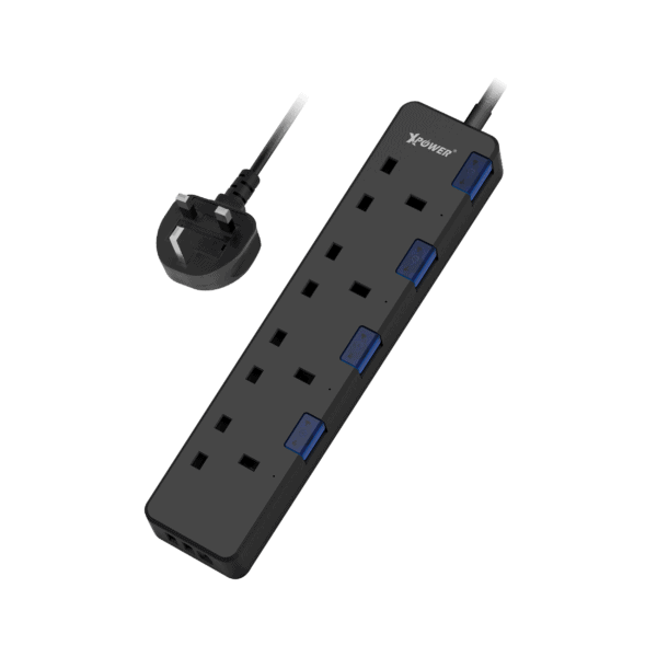 XPower – 7輸出2 USB + 1 Type-C 4頭拖板 PS4C