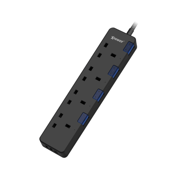 XPower – 7輸出2 USB + 1 Type-C 4頭拖板 PS4C