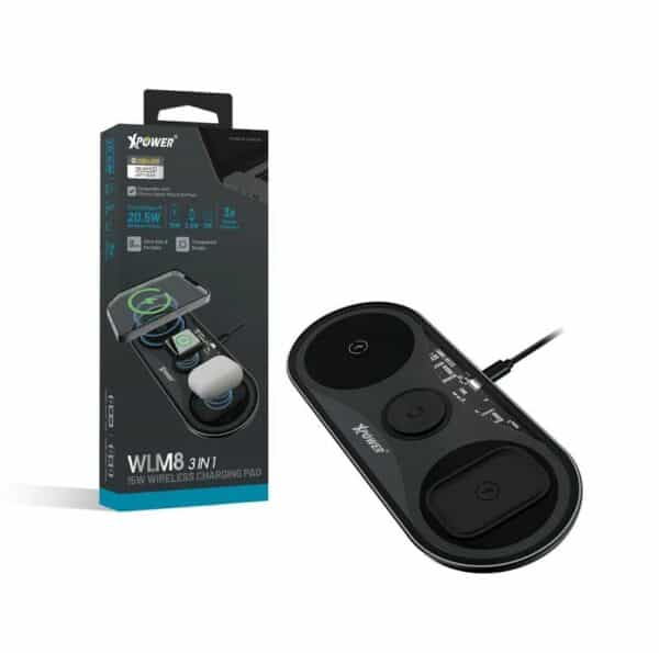 XPower – 15W 3 合 1 無線充電板 WLM8