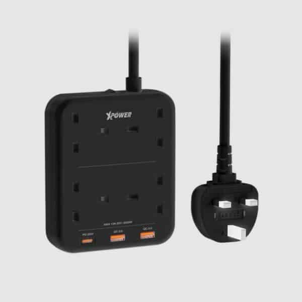 XPower – 2合1 PD 3.0充電4頭拖板 4頭拖板 PS4A
