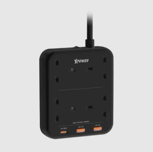 XPower – 2合1 PD 3.0充電4頭拖板 4頭拖板 PS4A