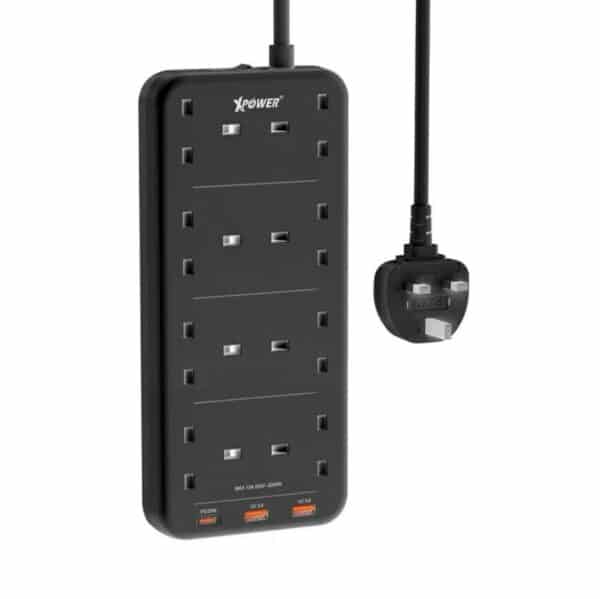 XPower – 11輸出 2 USB + 1 Type-C 8頭拖板 PS8A