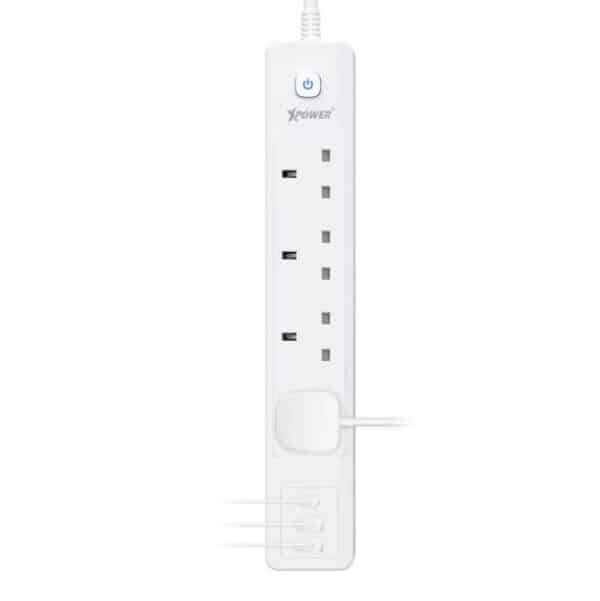 XPower – 7輸出 2 USB + 1 Type-C 4頭拖板 PS4D 白色