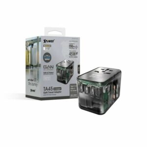 XPower – 45W 6輸出 GaN PD透明旅行轉插 TA45