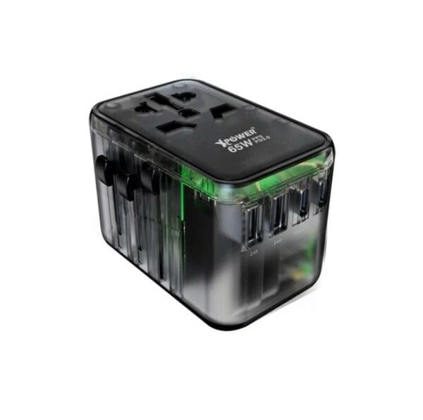 XPower – 65W 5 Ports GaN PD旅行轉插(透明黑色) TA65B
