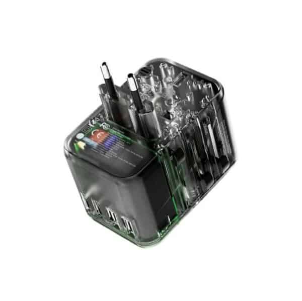 XPower – 65W 5 Ports GaN PD旅行轉插(透明黑色) TA65B