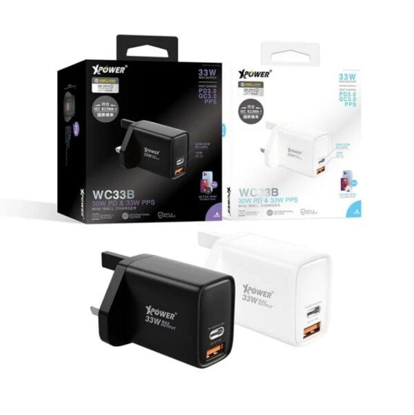 XPower – 33W PD 3.0/PPS/QC迷你充電器 WC33B