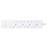 Schneider 施耐德 – 13A 四位安全拖板 (獨立開關、LED指示燈及兩位USB充電插座 30W PD3.0 Type C+C, 連3米線) TSH34QCUSB_3