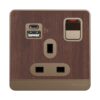 Schneider 施耐德 – 13A 連保護門有掣雙極插座連兩位21W Type A+C USB 充電插座 E8315DACUSB_WE / E8315DACUSB_WG / E8315DACUSB_DG / E8315DACUSB_WD