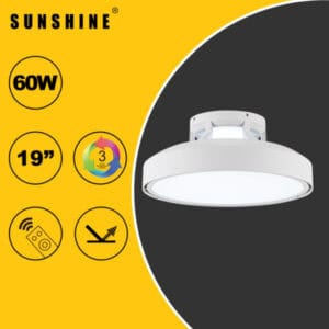 SUNSHINE 陽光照明 – LED 無葉風扇燈 CFEH-60W | 防眩光, 可調色溫 | 風扇燈