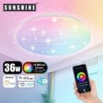 SUNSHINE 陽光照明 - LED WiFi智能吸頂燈 SCLN-36W | RGB彩光, CCT黃白光, Dimmble可調光暗