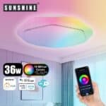 SUNSHINE 陽光照明 - LED WiFi智能吸頂燈 SCLR-36W | RGB彩光, CCT黃白光, Dimmble可調光暗