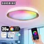 SUNSHINE 陽光照明 - LED WiFi智能吸頂燈 SCLU-36W | RGB彩光, CCT黃白光, Dimmble可調光暗