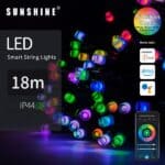 SUNSHINE 陽光照明 - LED WiFi藍芽智能燈串 VG-PI20RGB | RGB彩光, CCT黃白光, IP44, 綠色電線