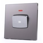UTEN - 6M膚感 20A雙極開關帶LED指示燈