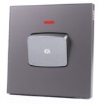 UTEN - 6M膚感 45A雙極開關帶LED指示燈